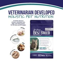 Best Breed Dr. Gary's Cat Diet Slow-Cooked In USA [Natural Dry Cat Food For All Ages] Dark Brown 12 Lbs. (New)