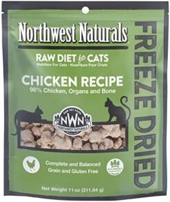 Northwest Naturals Freeze Dried Diet For Cats – Chicken Cat Food – Grain-Free, Gluten-Free Pet Food, Cat Training Treats – 11 Oz. -Greenies Pet Store 51sFNjqVtML. AC