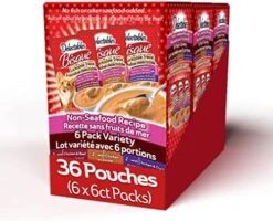 Delectables Bisque Non-Seafood Lickable Wet Cat Treats, Variety Pack, 12 Count (Pack Of 1) -Greenies Pet Store 51spCg Ia3L. AC