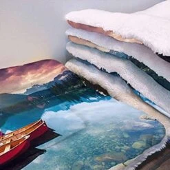 GENERIC Yellow Ultra Soft Thick Flannel Dog Cat Bed Mats Breakfast Food Cartoon Like Image Soft Warm Puppy Blanket Cover Dog Cat Fluffy Fur Blanket Sleep Fast Food Dessert 22" X 28" -Greenies Pet Store 51tV3NNU2oL. AC