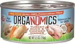 OrgaNOMics Salmon And Duck Dinner For Cats -Greenies Pet Store 51tVpV7W0L. AC