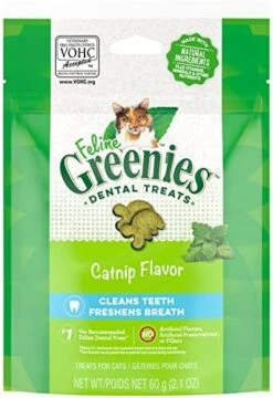 FELINE GREENIES Natural Dental Care Cat Treats Savory Salmon Flavor, 21 Oz. Tub -Greenies Pet Store 51tc9rGwDWL. AC