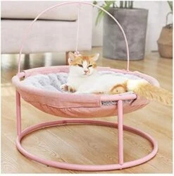 YangYan Pet Hammock Cats Beds Indoor Cat House Mat For Warm Small Dogs Bed Kitten Lounger Cute Removable Sleeping Mats Products (Color : Mat Apricot) -Greenies Pet Store 51ubmc8E7zL. AC 2