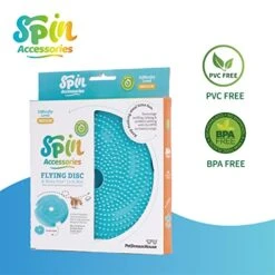 PetDreamHouse Spin Disc Slow Feeding Dog Bowl Insert And Frisbee, Slow Feeder Accessory Lick Mat, Blue -Greenies Pet Store 51v3JxezJyL