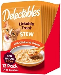 Hartz Delectables Non-Seafood Stew Lickable Wet Cat Treats, Chicken & Duck, 1.4 Ounce (Pack Of 12) 19 Hartz Delectables Non-Seafood Stew Lickable Wet Cat Treats, Chicken & Duck, 1.4 Ounce (Pack Of 12) -Greenies Pet Store 51vEYsqL. AC