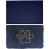 Gorilla Grip Pet Feeding Mat And Indoor Doormat, Pet Feeding Mat Is Size 32x24 In Navy Color, Indoor Chenille Doormat Is 24x17 In Navy Cappuccino Color, 2 Items Bundle 1 Gorilla Grip Pet Feeding Mat And Indoor Doormat, Pet Feeding Mat Is Size 32x24 In Navy Color, Indoor Chenille Doormat Is 24x17 In Navy Cappuccino Color, 2 Items Bundle -Greenies Pet Store 51vkQXop8QL