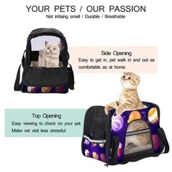 Pet Carrier Space Planets Food Pizza Soft-Sided Pet Travel Carriers For Cats,Dogs Puppy Comfort Portable Foldable Pet Bag Airline Approved 19 Pet Carrier Space Planets Food Pizza Soft-Sided Pet Travel Carriers For Cats,Dogs Puppy Comfort Portable Foldable Pet Bag Airline Approved -Greenies Pet Store 51wUULqtojL