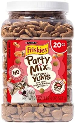Purina Friskies Made In USA Facilities Cat Treats, Party Mix Original Crunch - 30 Oz. Pouch -Greenies Pet Store 51y1bxxTOqL. AC