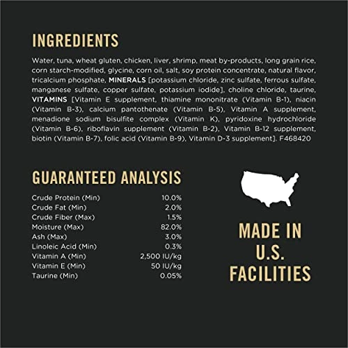 Purina Pro Plan Gravy, High Protein Wet Cat Food, COMPLETE ESSENTIALS Tuna, Shrimp & Rice Entree In Sauce - (24) 3 Oz. Pull-Top Cans 7 Purina Pro Plan Gravy, High Protein Wet Cat Food, COMPLETE ESSENTIALS Tuna, Shrimp & Rice Entree In Sauce - (24) 3 Oz. Pull-Top Cans - Image 5