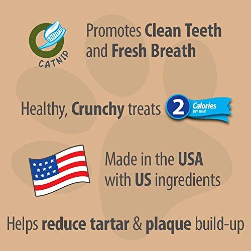 Emerald Pet 6 Pack Of Catnip Feline Dental Treats, 3 Ounces Each, Grain-Free Cat Treats Made In The USA 6 Emerald Pet 6 Pack Of Catnip Feline Dental Treats, 3 Ounces Each, Grain-Free Cat Treats Made In The USA - Image 4