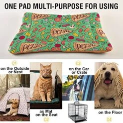 Food Pizza Dog Bed Cat Bed Soft Comfortable Pet Bed Non-Slip Calming Kennel Pad For Small Medium Large Dogs Cats 2116506 12 Food Pizza Dog Bed Cat Bed Soft Comfortable Pet Bed Non-Slip Calming Kennel Pad For Small Medium Large Dogs Cats 2116506 -Greenies Pet Store 61B3KTkmeDL