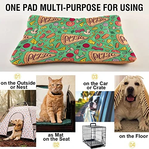 Food Pizza Dog Bed Cat Bed Soft Comfortable Pet Bed Non-Slip Calming Kennel Pad For Small Medium Large Dogs Cats 2116506 6 Food Pizza Dog Bed Cat Bed Soft Comfortable Pet Bed Non-Slip Calming Kennel Pad For Small Medium Large Dogs Cats 2116506 - Image 4