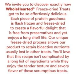 WholeHearted Chicken Breast Freeze-Dried Dog Treats, 3 Oz. -Greenies Pet Store 61FVJ4sq6QL