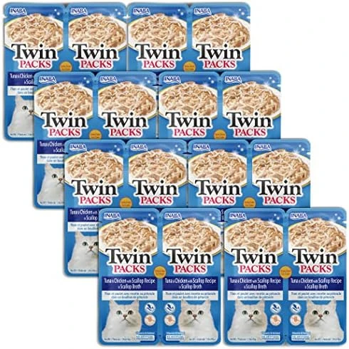 INABA Twin Packs Side Dish For Cats - Tuna & Chicken Recipe In Tuna Broth (8-2 Packs) 10 INABA Twin Packs Side Dish For Cats - Tuna & Chicken Recipe In Tuna Broth (8-2 Packs) - Image 8