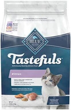Blue Buffalo Tastefuls Kitten Natural Dry Cat Food, Chicken 7lb Bag -Greenies Pet Store 61VWcMfKG1L. AC