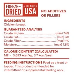 WholeHearted Chicken Breast Freeze-Dried Dog Treats, 3 Oz. -Greenies Pet Store 61aamI6fshL