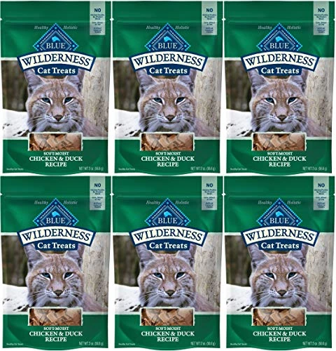 Blue Buffalo Blue Wilderness Chicken And Duck Cat Treats, 2 Ounces (6 Pack) 3 Blue Buffalo Blue Wilderness Chicken And Duck Cat Treats, 2 Ounces (6 Pack)
