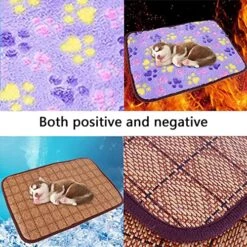 Hnjtkj Pet Dual-Use Mat Cushion Summer Cooling Comfortable And Cool Bamboo Fiber Mat Pet Supplies 40 * 30CM,Purple,40CM*30CM -Greenies Pet Store 61oBoy2W5tL