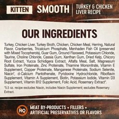 Wellness CORE Grain-Free Wet Kitten Food, Natural Canned Food For Cats, Made With Real Meat (Kitten, Turkey & Chicken Liver, 3 Oz Can, 12 Pack) -Greenies Pet Store 61u8eXjw0bL