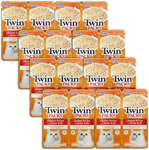 INABA Twin Packs Side Dish For Cats - Tuna & Chicken Recipe In Tuna Broth (8-2 Packs) 8 INABA Twin Packs Side Dish For Cats - Tuna & Chicken Recipe In Tuna Broth (8-2 Packs) - Image 6